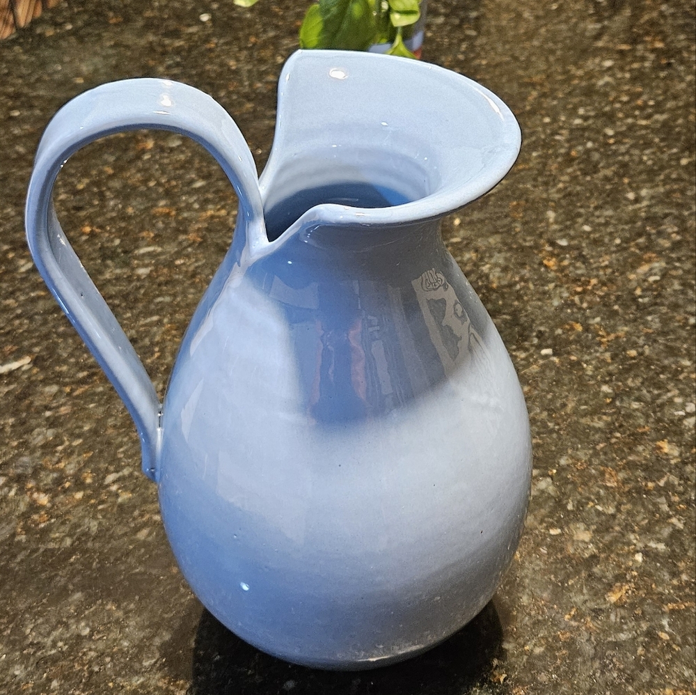 Italian Contemporary Large Wide Spout Pitcher 🇮🇹 Hand Crafted
